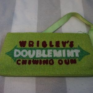Vintage Handmade Wrigley's Doublemint Gum purse